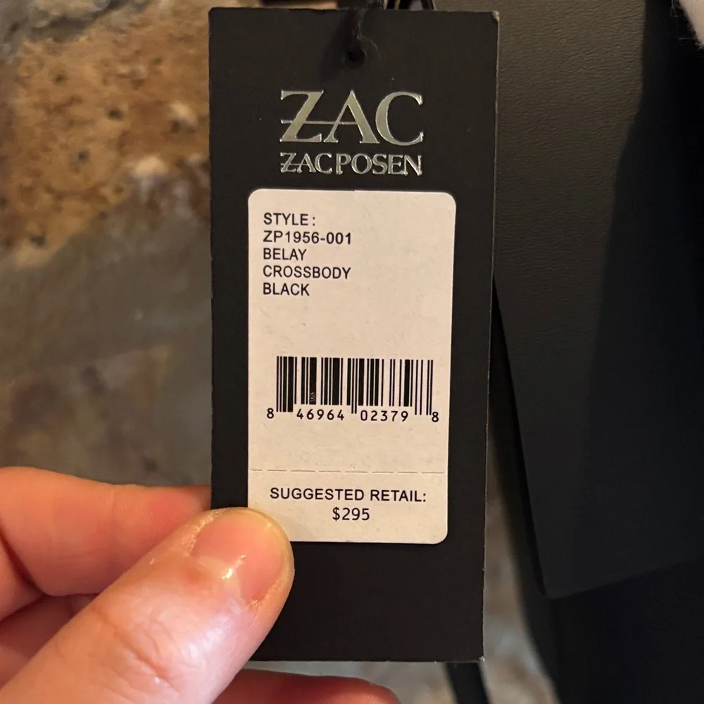 Zac Posen Black Leather Crossbody Bag - Picture 8 of 8